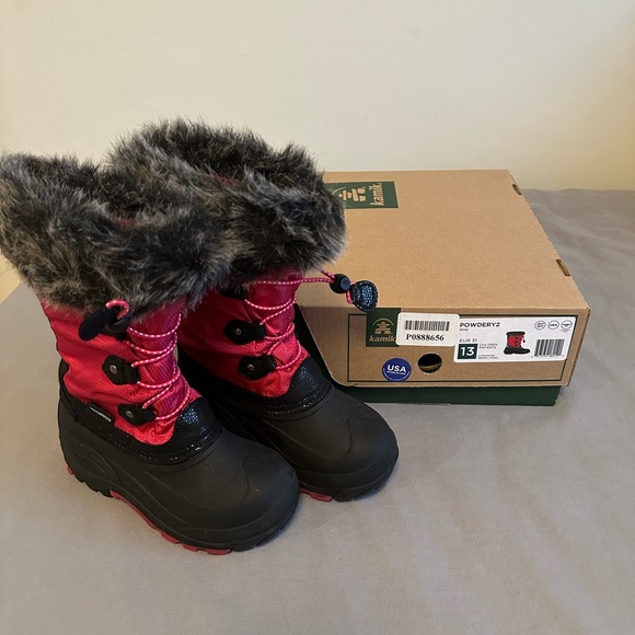 Kamik Kids Powdery2 Snowboot pink 13 - Picture 1 of 6